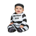 Costume for Babies My Other Me White Black Male Prisoner 7-12 Months (2 Pieces)