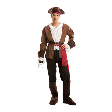 Costume for Adults My Other Me Buccaneer Brown (7 Pieces)