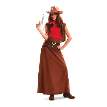 Costume for Adults My Other Me Cowgirl Brown (5 Pieces)