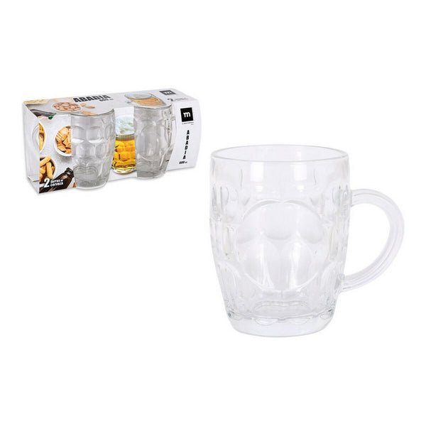 Set of jugs La Mediterránea Abadia Beer 12,3 cm (60 cl) (2 uds)