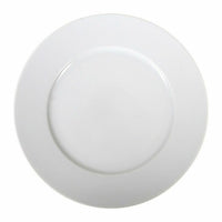 Flat Plate La Mediterránea Saler Porcelain White (12 Units) (Ø 25 cm)