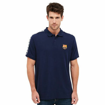 Moška Polo Majica s Kratkimi Rokavi F.C. Barcelona Mornarsko modra