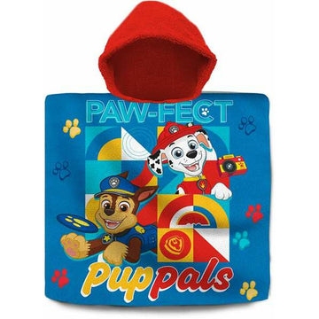 Serviette poncho avec capuche The Paw Patrol 60 x 120 cm