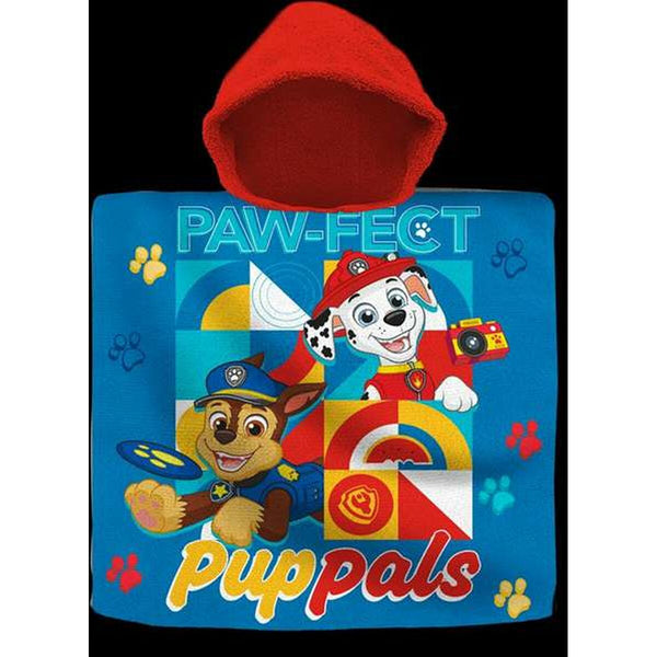 Poncho-Towel with Hood The Paw Patrol 60 x 120 cm