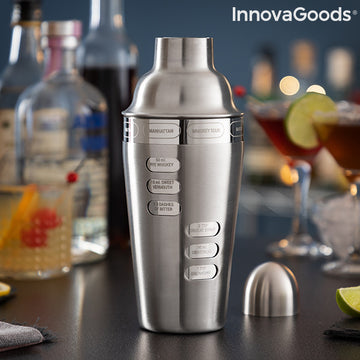 Cocktail Shaker with Integrated Recipes Maxer InnovaGoods
