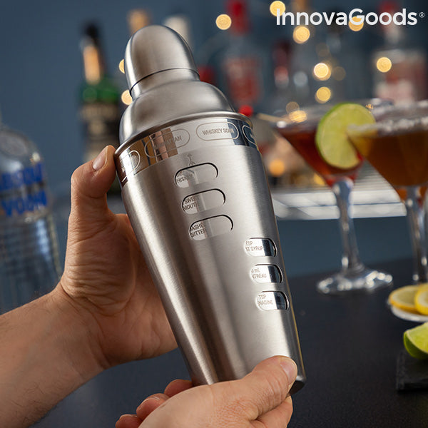 Cocktail Shaker with Integrated Recipes Maxer InnovaGoods