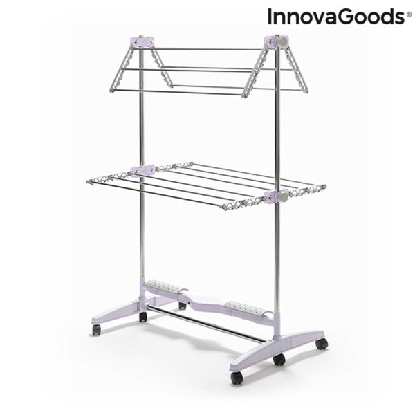 Folding Electric Drying Rack with Air Flow Breazy InnovaGoods IG815349 (Refurbished A+)