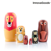 Matryoshka Wooden Animal Figures Funimals InnovaGoods IG815363 (Refurbished B)