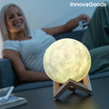 Rechargeable LED Moon Lamp Moondy InnovaGoods (Refurbished A+)