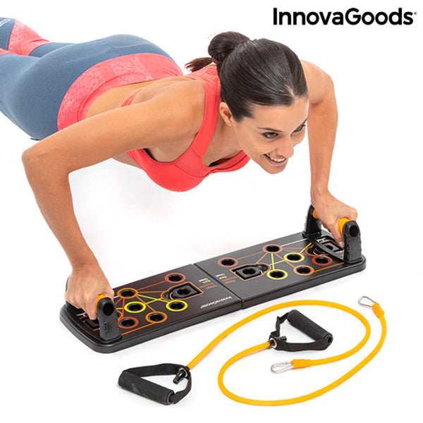 Push-Up Board with Resistance Bands and Exercise Guide Pulsher InnovaGoods (Refurbished B)