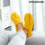 Microwavable Heated Slippers InnovaGoods Mustard