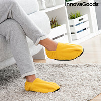Microwavable Heated Slippers InnovaGoods Mustard