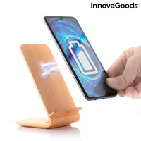 Wood Effect Wireless Charger with Stand Qistan InnovaGoods QISTAN (Refurbished A)