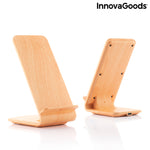 Wood Effect Wireless Charger with Stand Qistan InnovaGoods QISTAN (Refurbished A)