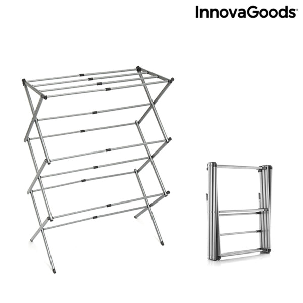 Folding and Extendable Metal Clothes Dryer with 3 Levels Cloxy InnovaGoods .. (Refurbished C)