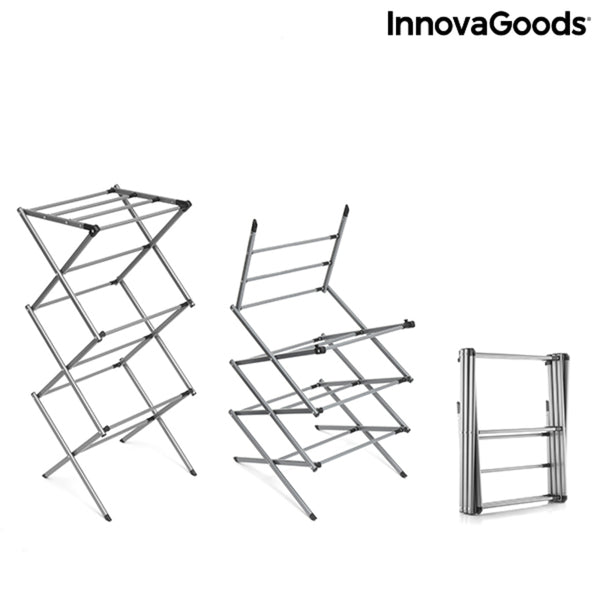 Folding and Extendable Metal Clothes Dryer with 3 Levels Cloxy InnovaGoods .. (Refurbished C)