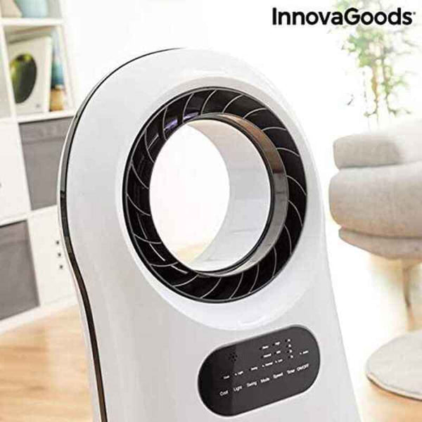 Bladeless, Evaporative Air Conditioner with LED O·Cool InnovaGoods 90W (Refurbished A+)