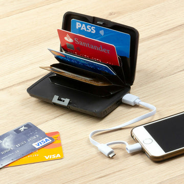 Porte-cartes avec Blocage RFID et Batterie Externe Sbanket InnovaGoods