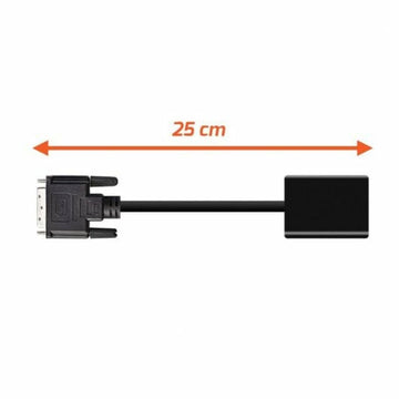 DVI-D to VGA Adapter PcCom Essential Black 25 cm