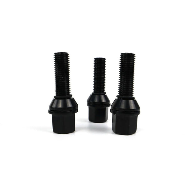 Set Nuts OMP 27 mm Black 20 uds M12 x 1,25