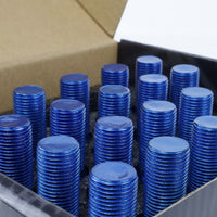 Set Nuts OMP 27 mm Blue 20 uds M12 x 1,25