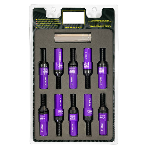 Kit de vissage OMP OMPS09981211 28 mm Violet M12 x 1,50