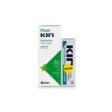 "Fluorkin Enjuague Diario Menta 500ml Pasta Dental 50ml"