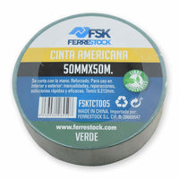 Duct tape Ferrestock Green 50 mm x 50 m