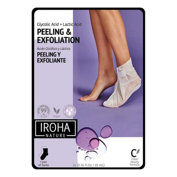 Moisturising Socks Peeling and Exfoliation Lavender Iroha (2 Pieces)