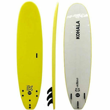 Surf Board Soft 7'6" Yellow Rigid