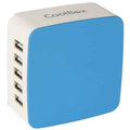 Wall Charger CoolBox RT-5 Blue / White