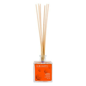 Bâtonnets Parfumés Mikado Canela Naranja Eco Happy Naranja 95 ml
