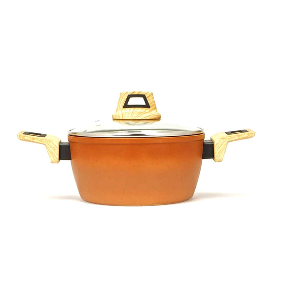 Casserole with lid Amercook Terracotta (Ø 20 cm)