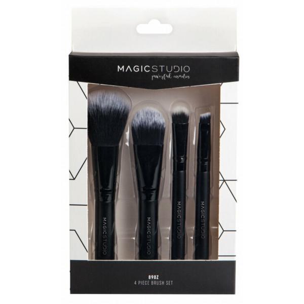 "Magic Studio Powerful Cosmetics Brush Lote 4 Piezas"