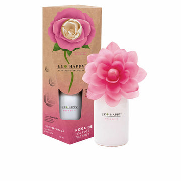 Osvežilec zraka Eco Happy Cvet Čajna vrtnica Ekološko Naravne sestavine Trajnostna embalaža (75 ml)