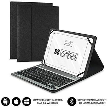 Tablet and Keyboard Case Subblim KEYTAB PRO 10.1" Bluetooth Black