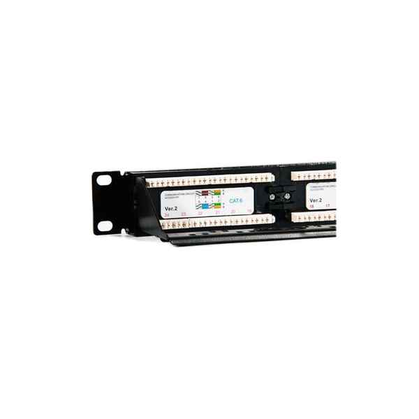 24-port UTP Category 6 Patch Panel 2LAN ARAP19C624UTP 19"