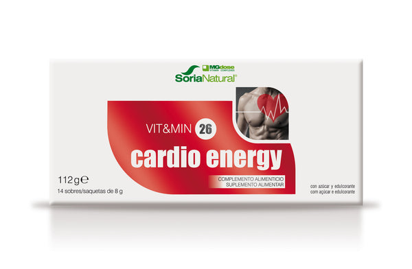 "Mgdose Vit y Min 26 Cardio Energy 8g 14 Sobres"