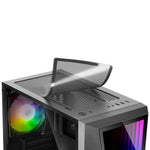 ATX Semi-tower Box Mars Gaming MC777 LED RGB Black