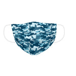 Hygienic Reusable Fabric Mask Children's Blue Camouflage