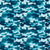 Hygienic Reusable Fabric Mask Children's Blue Camouflage