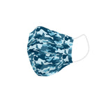 Hygienic Reusable Fabric Mask Children's Blue Camouflage