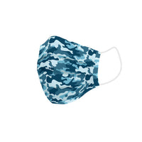 Hygienic Reusable Fabric Mask Children's Blue Camouflage