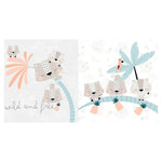 Cot protector Cool Kids Wild And Free (60 x 60 x 60 + 40 cm)