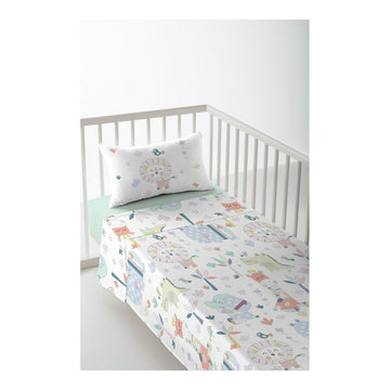 Drap de lit de bébé Cool Kids Jungle 100 x 130 cm