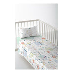 Cot Flat Sheet Cool Kids Jungle 120 x 180 cm (80cm cot)