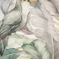 Coussin Polyester Lin Vert Oiseau 45 x 30 cm