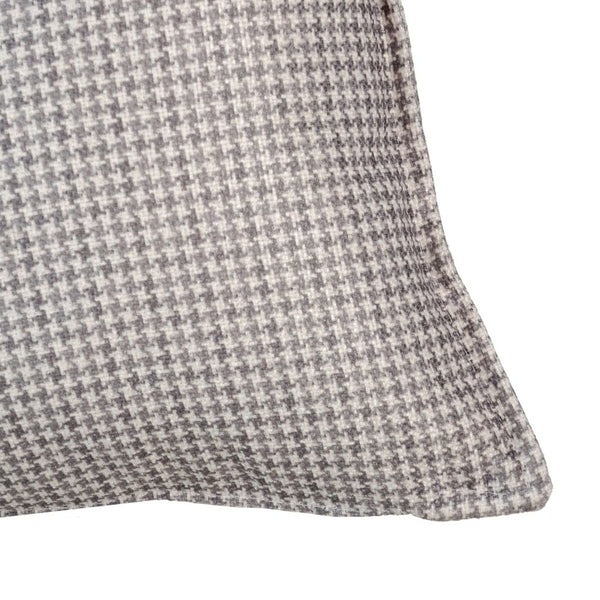 Coussin Polyester Gris clair 45 x 30 cm Pied de coq