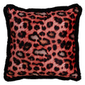 Cushion Orange Leopard 45 x 45 cm