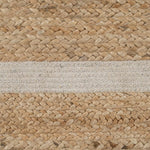 Carpet Natural White Jute 170 x 70 cm